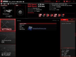 MSI B360 Arctic BIOS 3